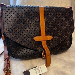NEW Louis Vuitton Limited Edition Perforated Monogram Canvas & Vachetta Teal